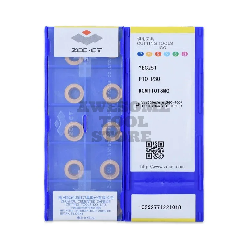 Original ZCCCT turning tool RCMT10T3MO YBC251 YBG202 YBD102 carbide insert for CNC Lathe Tools
Original ZCCCT turning tool RCMT10T3MO YBC251 YBG202 YBD102 carbide insert for CNC Lathe Tools