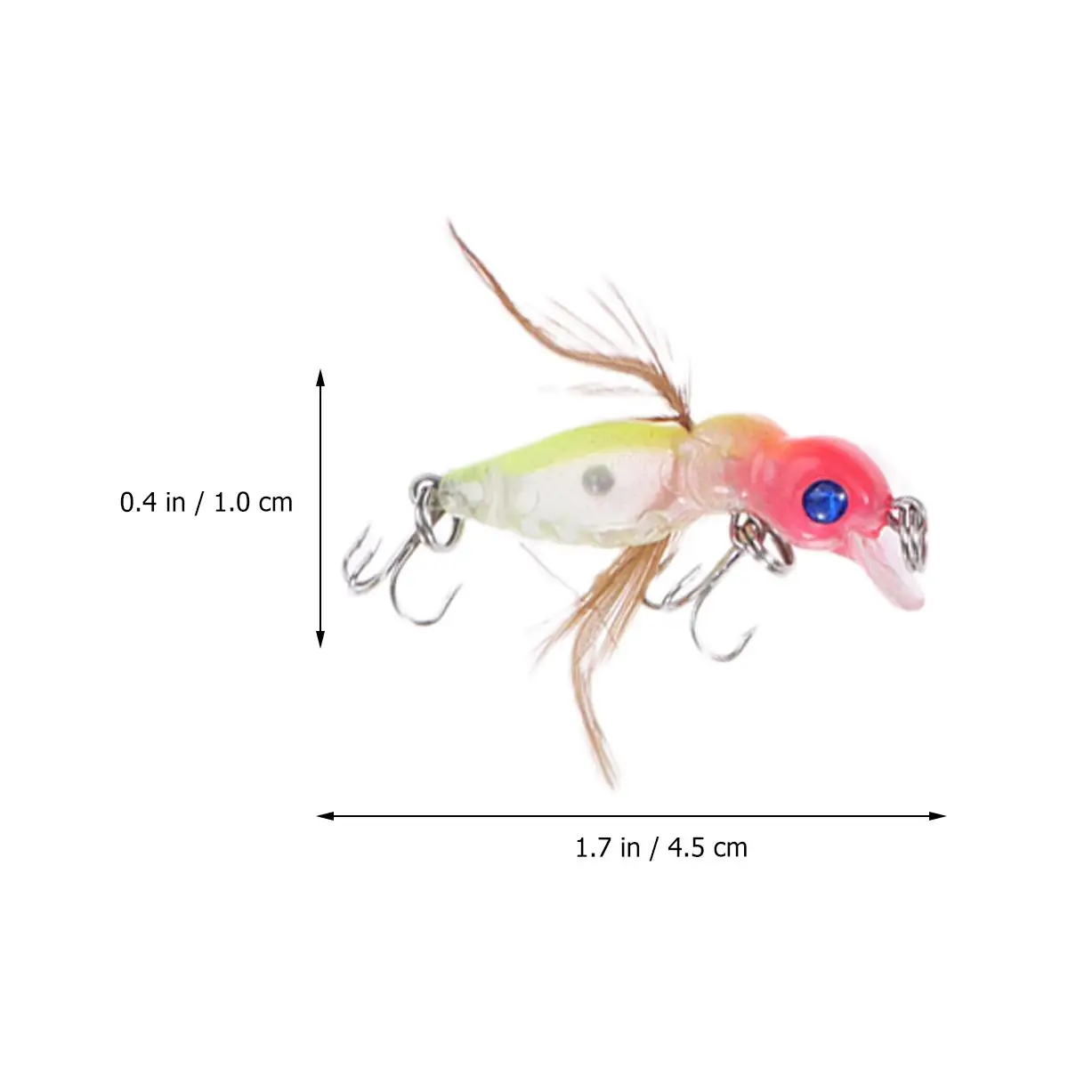 Flying Insect Fish Bait Metal Insert Artificial Hard Treble Hook Bass Fishing Supplies Fish Attraction
Flying Insect Fish Bait Metal Insert Artificial Hard Treble Hook Bass Fishing Supplies Fish Attraction