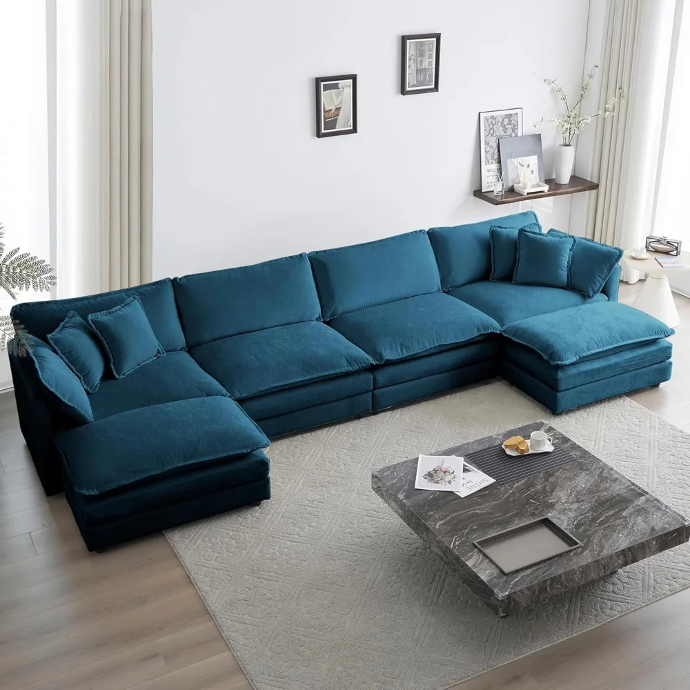 146“ Oversized Modular Sectional Sofa Cloud Couch for Living Room,Modern Chenille Large U Shaped Couch,Comfy Deep Seat Couch Set
146“ Oversized Modular Sectional Sofa Cloud Couch for Living Room,Modern Chenille Large U Shaped Couch,Comfy Deep Seat Couch Set