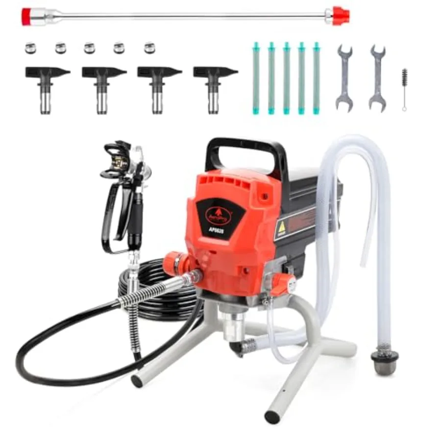 Tools Airl Paint Sprayer, 950W 0.52GPM 3300PSI High Efficiency Airl Sprayer with Tip Extension and Tip Sets, Indoor Paint Spray
Tools Airl Paint Sprayer, 950W 0.52GPM 3300PSI High Efficiency Airl Sprayer with Tip Extension and Tip Sets, Indoor Paint Spray
