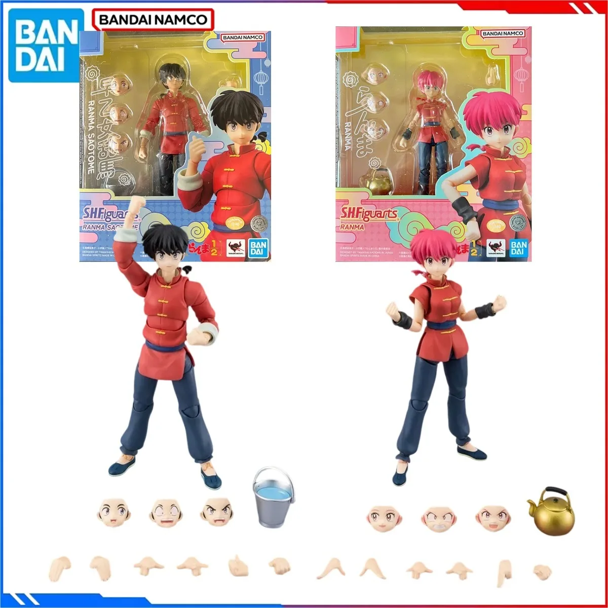 Bandai Genuine Ranma 1/2 Anime Model Kits SHF Toys Ranma Saotome High Poseability Action Figure Assembly Model Gift Boy Present
Bandai Genuine Ranma 1/2 Anime Model Kits SHF Toys Ranma Saotome High Poseability Action Figure Assembly Model Gift Boy Present