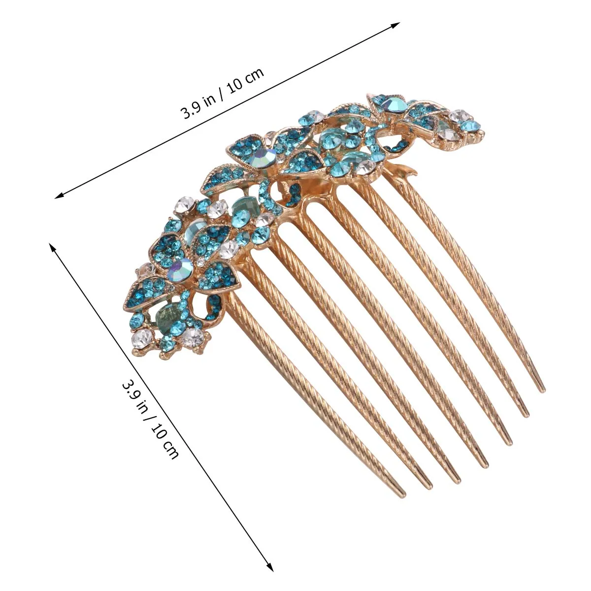 Leaf Crystal Hair Comb Miss Bridal Accessories for Women Rhinestone Blue Headdress
Leaf Crystal Hair Comb Miss Bridal Accessories for Women Rhinestone Blue Headdress