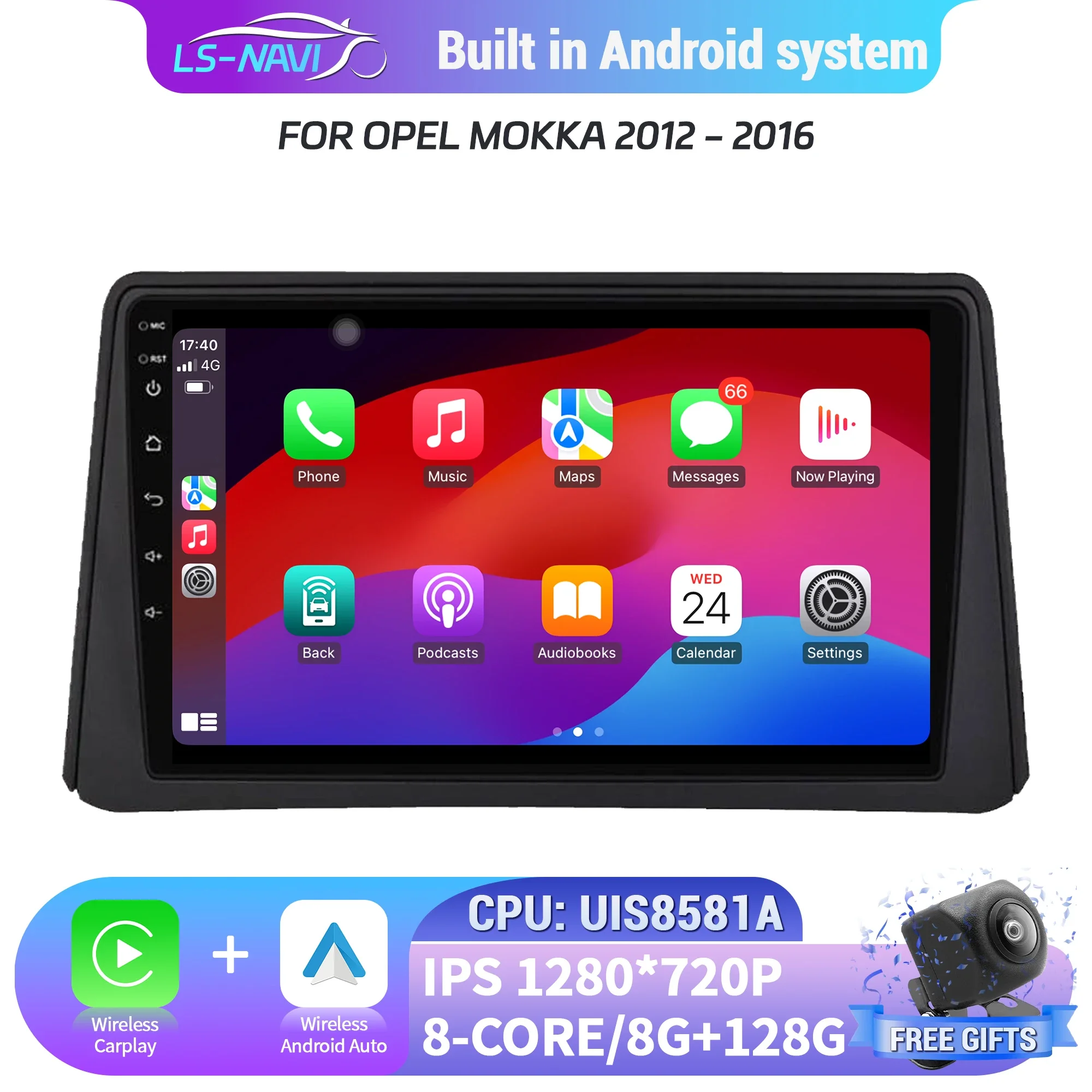 Android 14 Car Radio For Opel Mokka 2012-2016 Wireless Bluetooth CarPlay Android Auto Multimedia 4G GPS Head Unit Touch Screen
Android 14 Car Radio For Opel Mokka 2012-2016 Wireless Bluetooth CarPlay Android Auto Multimedia 4G GPS Head Unit Touch Screen