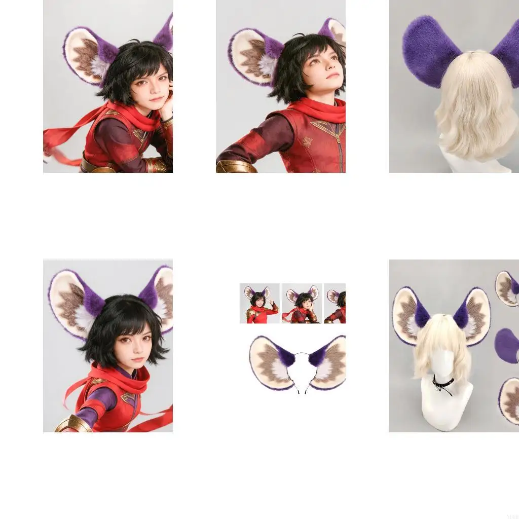 Lovely Animal Ear Headband Soft Plush Hairhoop Cosplay Head Accessory For Women Girl Halloween Anime Party Dressingup Y08E
Lovely Animal Ear Headband Soft Plush Hairhoop Cosplay Head Accessory For Women Girl Halloween Anime Party Dressingup Y08E