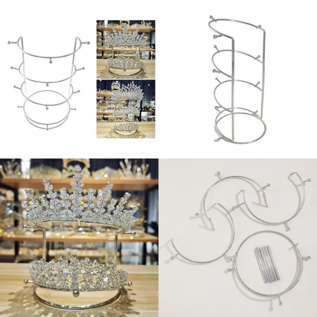 J78F прочный четырехъярусный витрина с короной, съемная стойка для демонстрации коллекций, подставка для хранения, органайзер с
J78F прочный четырехъярусный витрина с короной, съемная стойка для демонстрации коллекций, подставка для хранения, органайзер с