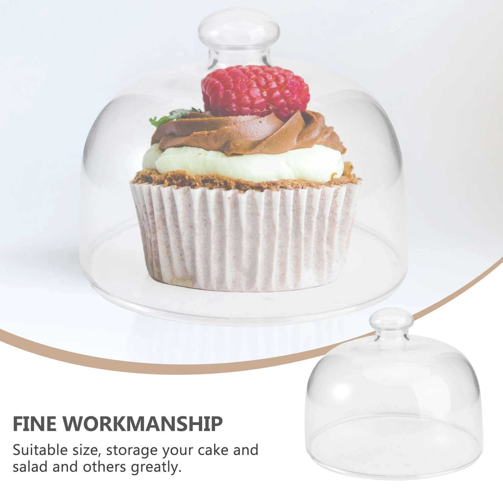 1pc Transparent Dustproof Glass Cover Food Cake Cover Durable Food Protective Cover Food Freshness Cover Diameter 13cm High 11cm
1pc Transparent Dustproof Glass Cover Food Cake Cover Durable Food Protective Cover Food Freshness Cover Diameter 13cm High 11cm