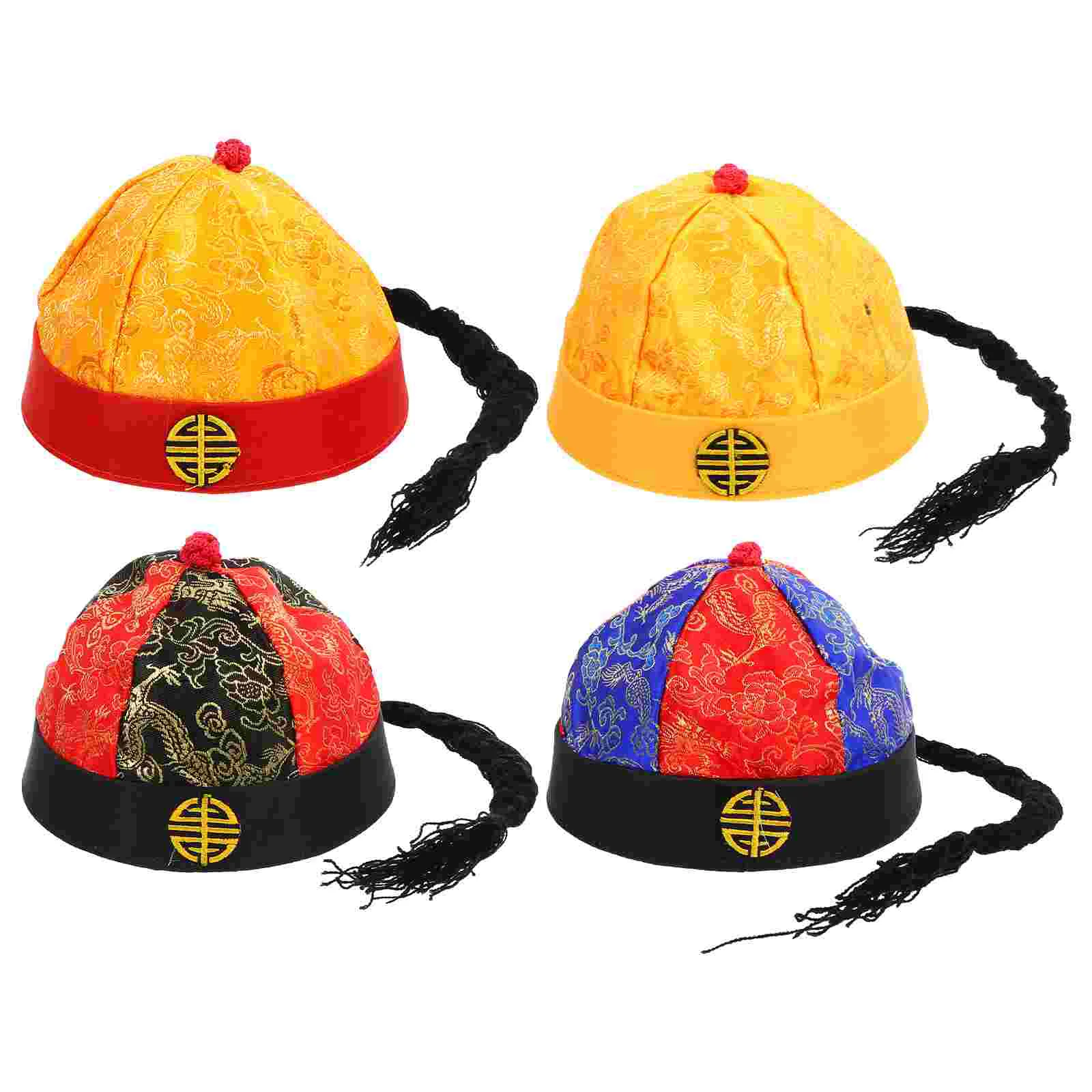 4 Pcs Prince Hat Cloth Hats Performance Supplies Vintage -wears Mini Party Exquisite Costume Qing Dynasty Girl Creative
4 Pcs Prince Hat Cloth Hats Performance Supplies Vintage -wears Mini Party Exquisite Costume Qing Dynasty Girl Creative