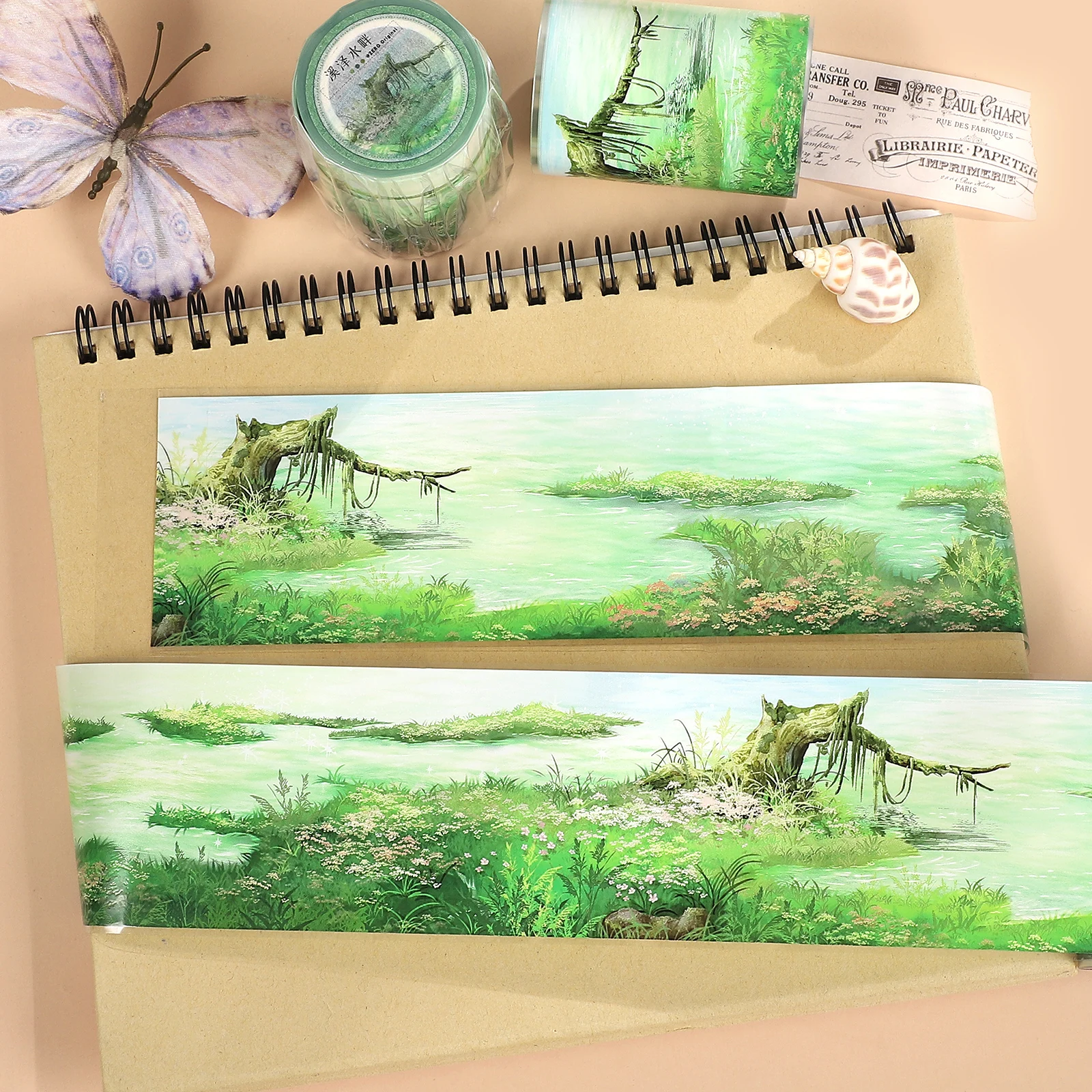 60mm*5m Vintage Creek Plant Flower Landscape PET Tape Creative DIY Journal Material Collage Scrapbooking Stationery
60mm*5m Vintage Creek Plant Flower Landscape PET Tape Creative DIY Journal Material Collage Scrapbooking Stationery