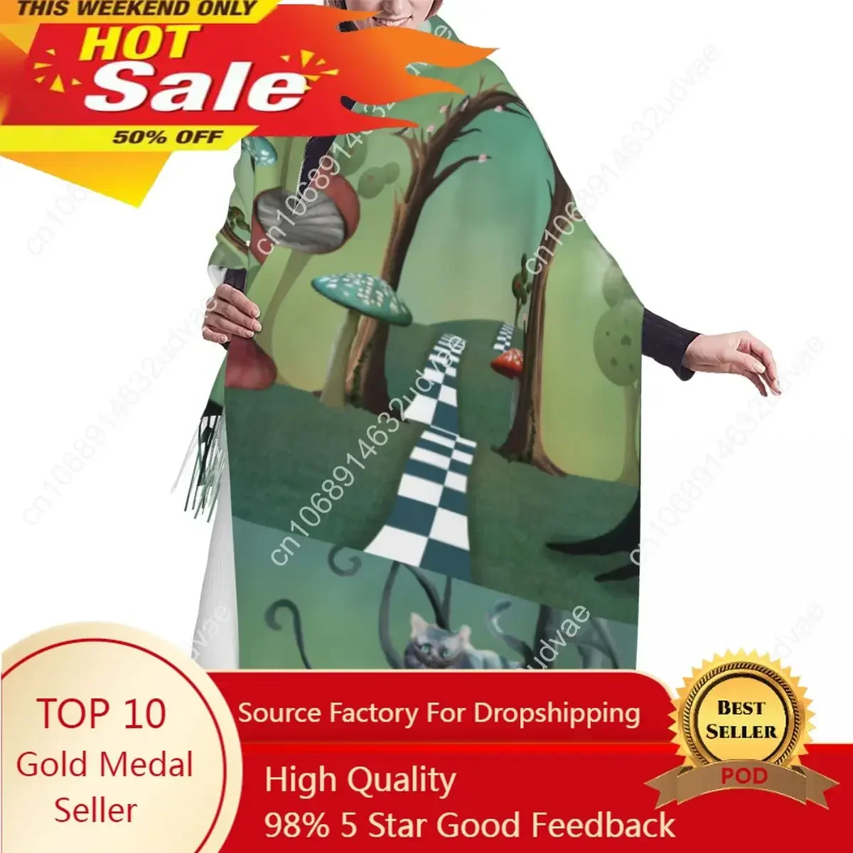 Alice In Wonderland Landscape With Magic Passage Cat Watching Scene Scarf Shawls Wrap Women Men Warm Bufanda Tassel Scarves
Alice In Wonderland Landscape With Magic Passage Cat Watching Scene Scarf Shawls Wrap Women Men Warm Bufanda Tassel Scarves