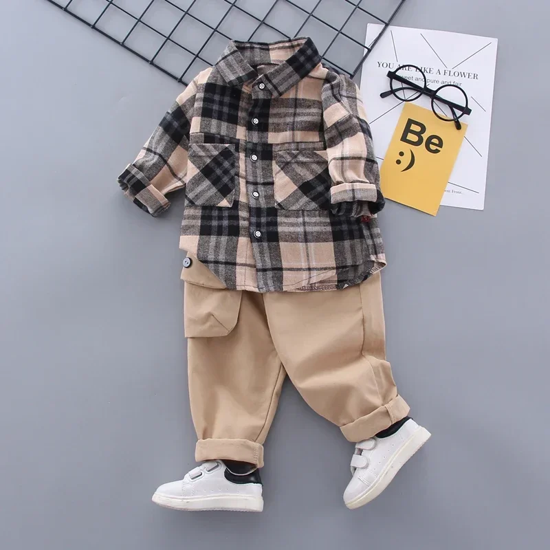Autumn Spring Kids Boy Fashion Formal Clothing Set Kid Suits Set Plaid Shirt Pants 2pac/set Children Clothes Set 1 2 3 4 5 Years
Autumn Spring Kids Boy Fashion Formal Clothing Set Kid Suits Set Plaid Shirt Pants 2pac/set Children Clothes Set 1 2 3 4 5 Years