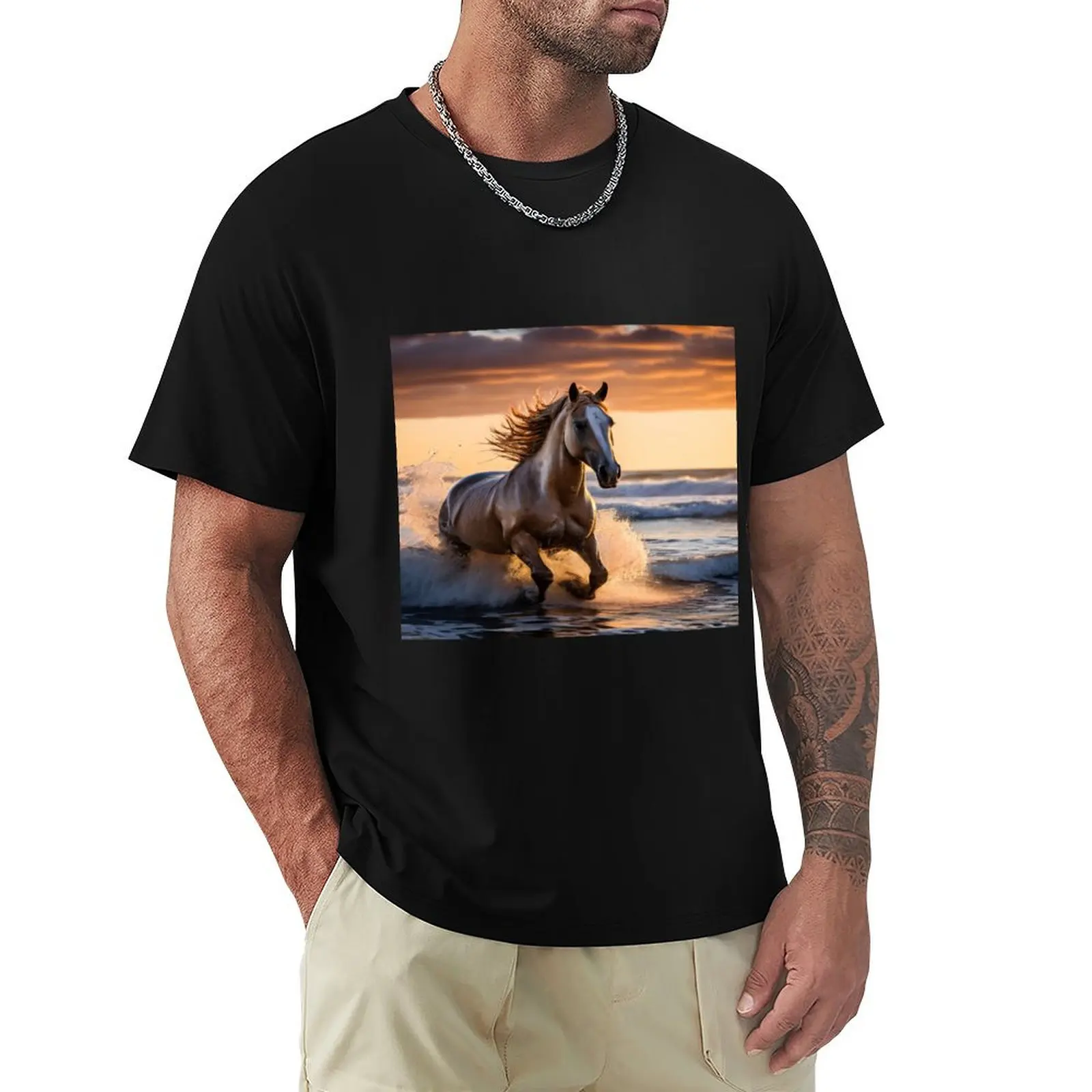 Pferd : Rhythmus der Wellen T-Shirt anime clothes animal prinfor boys Funny t-shirt Men's t-shirt
Pferd : Rhythmus der Wellen T-Shirt anime clothes animal prinfor boys Funny t-shirt Men's t-shirt