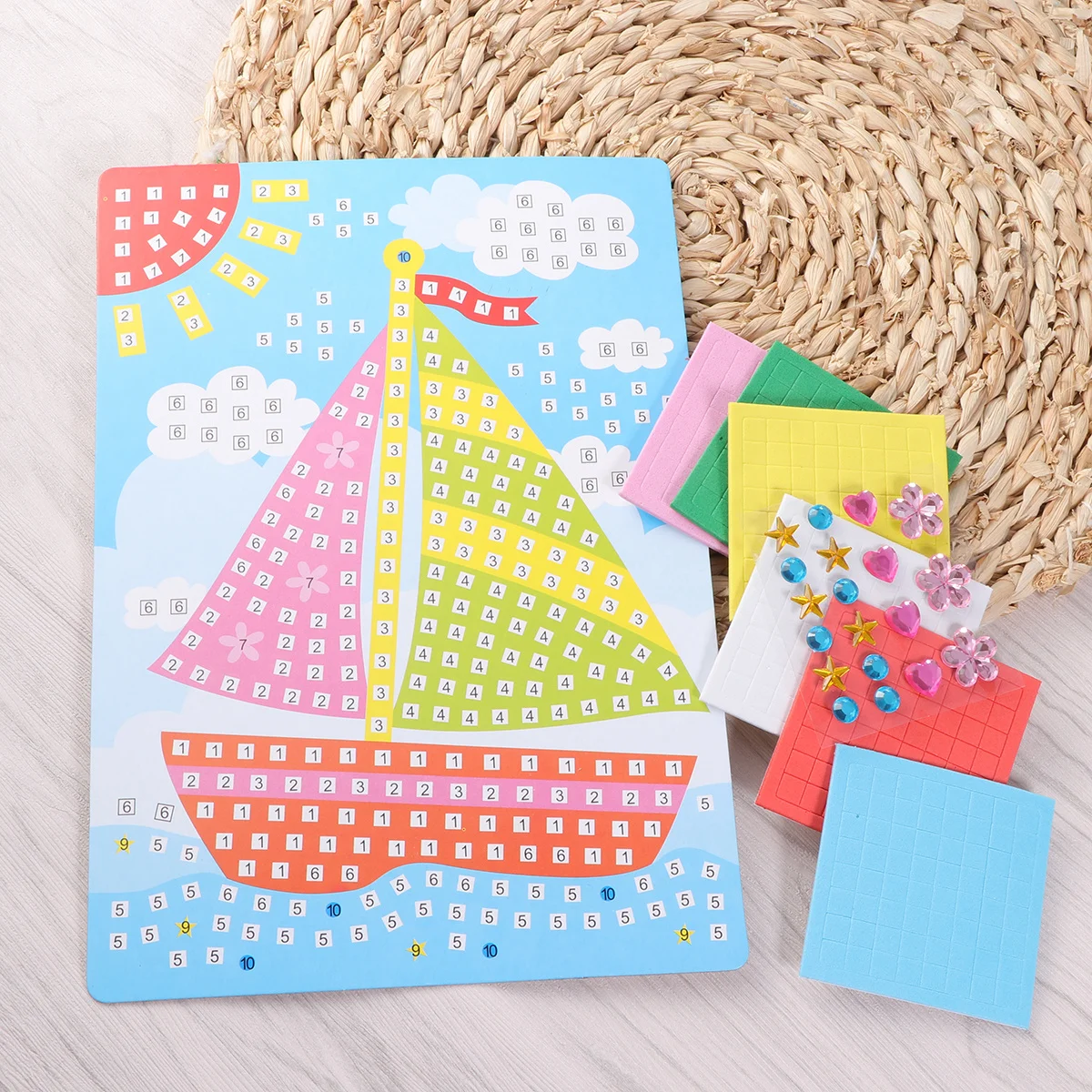 Sticker DIY Crafting Set for Children Safe Premium Material Learning Center Kindergarten Craft Class Supply Sailing Boat
Sticker DIY Crafting Set for Children Safe Premium Material Learning Center Kindergarten Craft Class Supply Sailing Boat