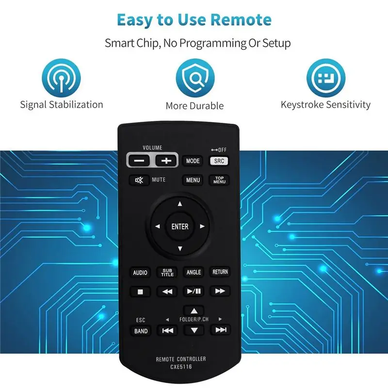 CXE5116 Сменный пульт дистанционного управления для AV-ресивера Pioneer DVD RDS AVH-2450BT AVH-1450DVD AVH-210EX AVH-P4450BT
CXE5116 Сменный пульт дистанционного управления для AV-ресивера Pioneer DVD RDS AVH-2450BT AVH-1450DVD AVH-210EX AVH-P4450BT
