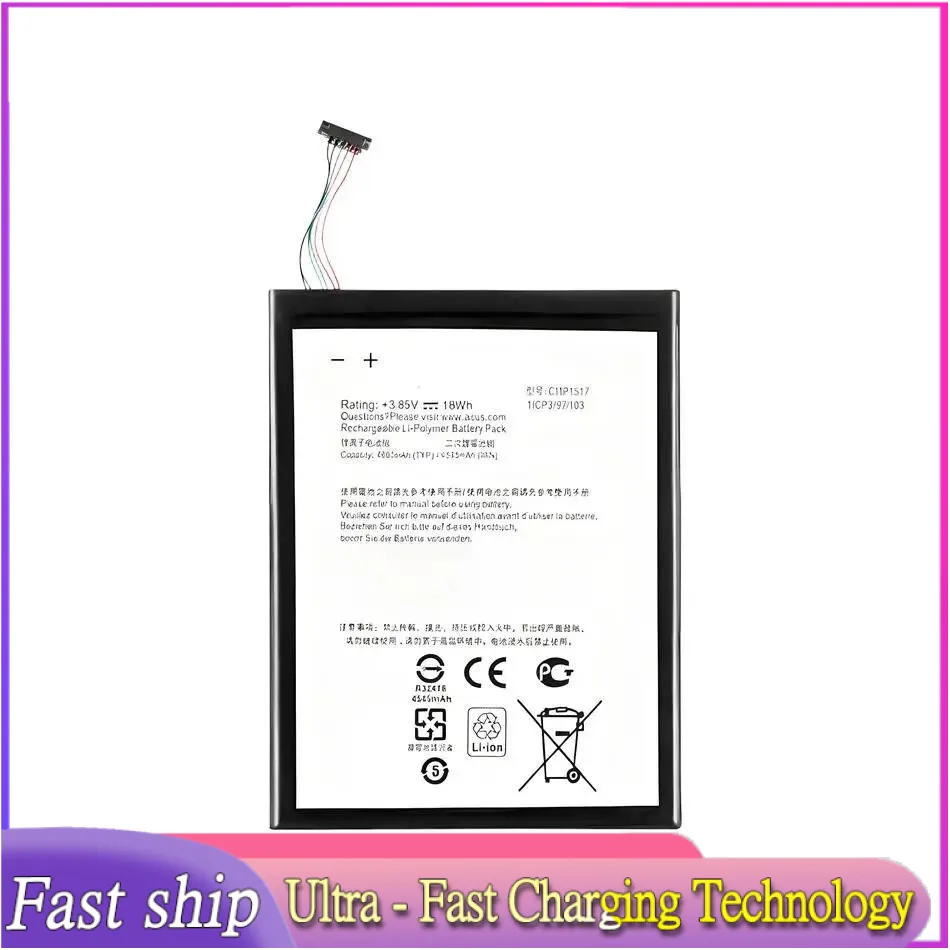 Высокопроизводительный аккумулятор для планшета C11P1517 для Asus Zenpad 10 Z300M Z300CNL Z301MFL P028 P00L Z301M Z301MF P00C 4680 мАч
Высокопроизводительный аккумулятор для планшета C11P1517 для Asus Zenpad 10 Z300M Z300CNL Z301MFL P028 P00L Z301M Z301MF P00C 4680 мАч