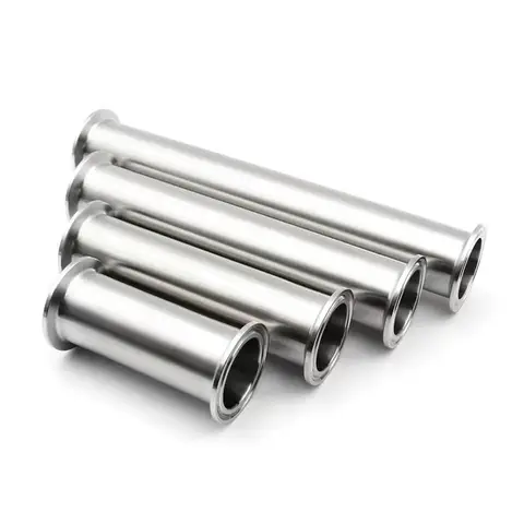 Length100/152/200/254/300mm Sanitary Stainless Steel 304 Pipe Fitting Spool Tube With Clamp OD19/25/38/45/51 Ferrule 50.5 64mm