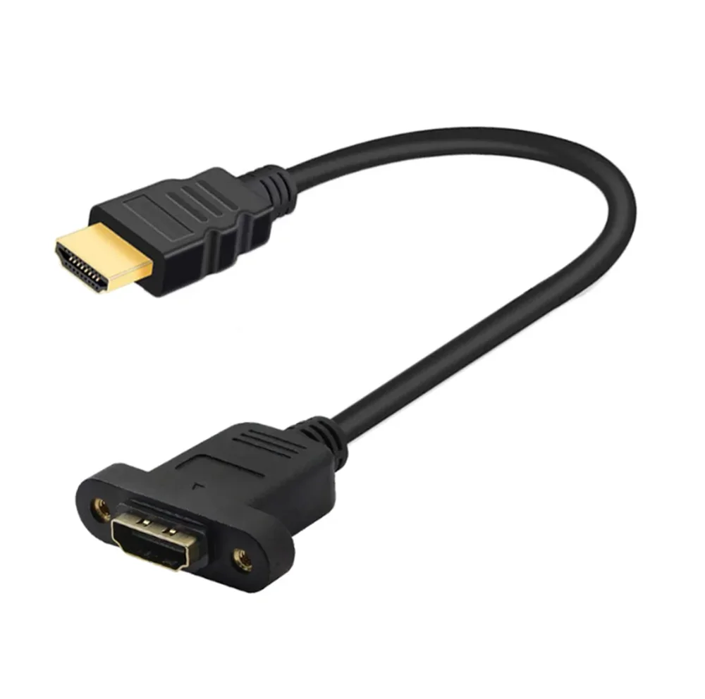 New HDMI-compatible Cable Extension Male to Female With Screw Panel Mount 0.3M 1080P HDTV For PSP HDTV
New HDMI-compatible Cable Extension Male to Female With Screw Panel Mount 0.3M 1080P HDTV For PSP HDTV