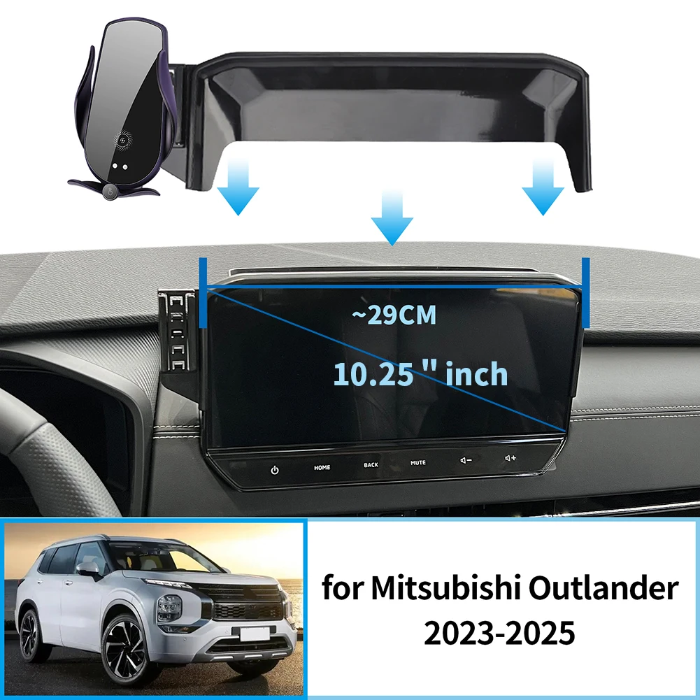for Mitsubishi Outlander 2022-2024 (12.25in) Phone Holder Screen Fixed Navigation Bracket Base Wireless Charging Accessories
for Mitsubishi Outlander 2022-2024 (12.25in) Phone Holder Screen Fixed Navigation Bracket Base Wireless Charging Accessories