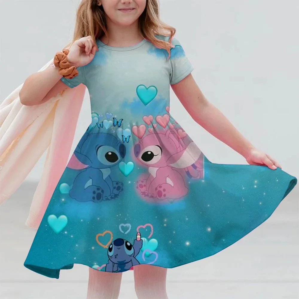 2025 Summer Girls Short Sleeve Dress Cute Stitch 3d Printed Kids Skirt Fashion Trend Performance Clothing Breathable Casual Wear
2025 Summer Girls Short Sleeve Dress Cute Stitch 3d Printed Kids Skirt Fashion Trend Performance Clothing Breathable Casual Wear