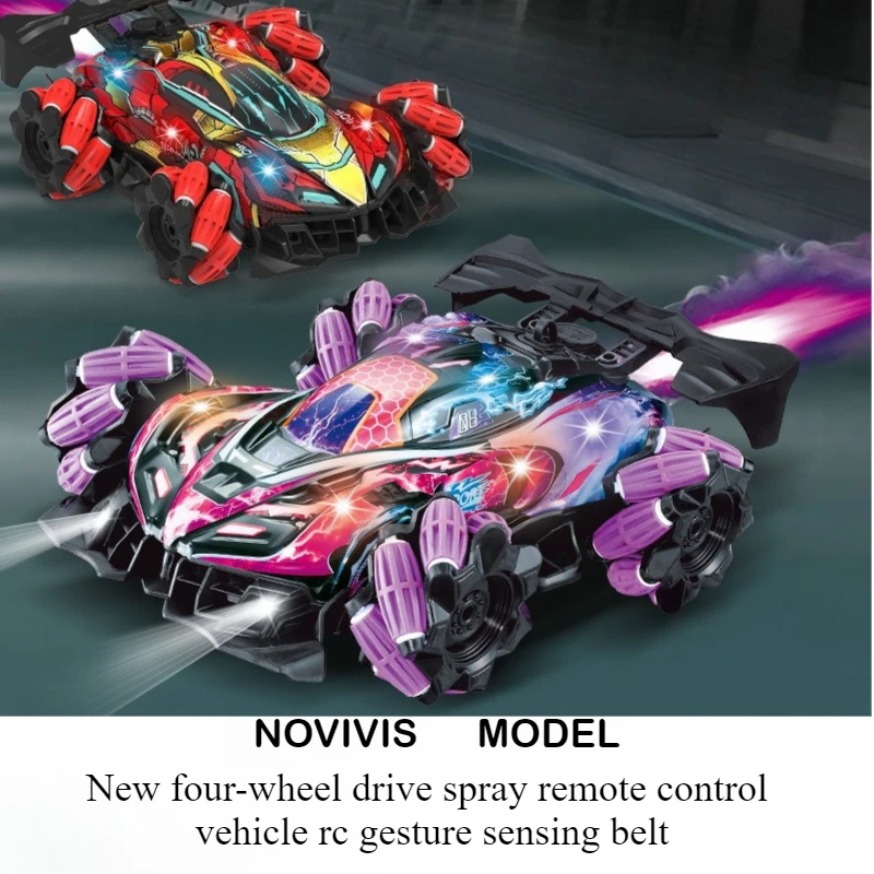 4WD Spray RC Drift Car — игрушка для трюков с контролем жестов со светодиодной подсветкой и эффектом дыма для мальчиков, детский подарок
4WD Spray RC Drift Car — игрушка для трюков с контролем жестов со светодиодной подсветкой и эффектом дыма для мальчиков, детский подарок