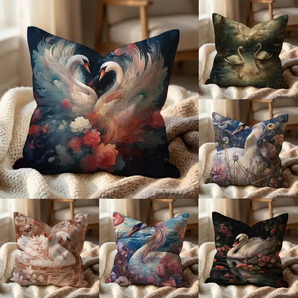 Elegant Swan Floral Cushion Cover Multi-Scene Pillow Cover for Home & Car - Reversible, Soft & Durable for Daily Use
Elegant Swan Floral Cushion Cover Multi-Scene Pillow Cover for Home & Car - Reversible, Soft & Durable for Daily Use