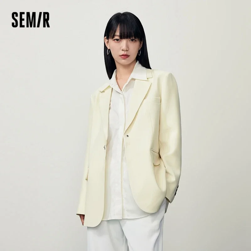 Куртка Semir Женская Осенняя однотонная, универсальный Модный повседневный костюм средней длины, свитер для женщин, 2023
Куртка Semir Женская Осенняя однотонная, универсальный Модный повседневный костюм средней длины, свитер для женщин, 2023