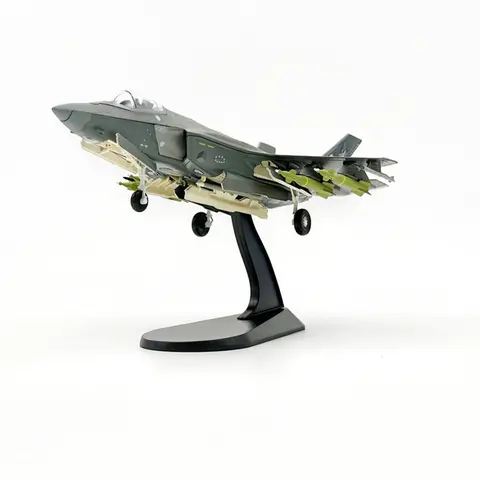 Diecast Metal Alloy 1/72 Scale Finnished  Air Force F35 F35A F-35A F-35  Fighter Aircraft Airplane Plane Model For Collection