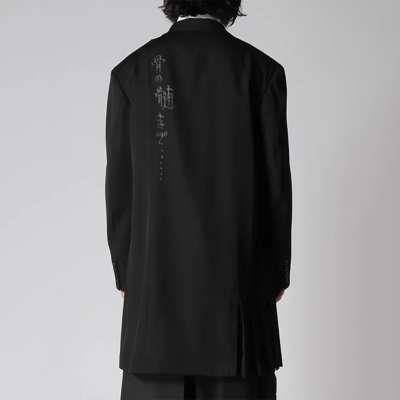 YOJI OOAK original design Japanese printed single-breasted casual jacket for men Wool jacket dark for men
YOJI OOAK original design Japanese printed single-breasted casual jacket for men Wool jacket dark for men