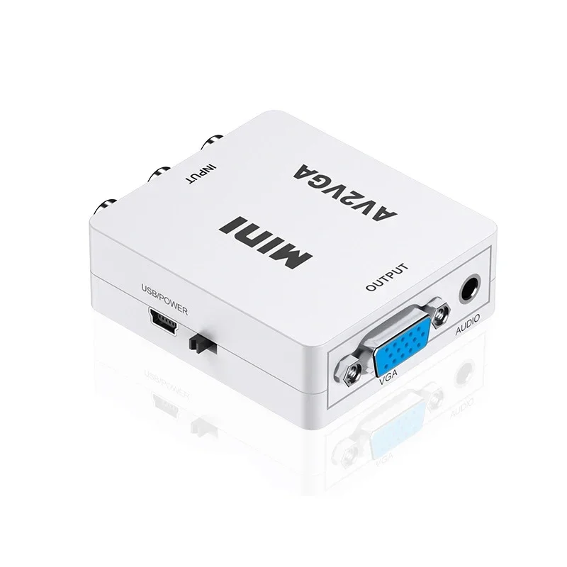 Адаптер видеоконвертера Mini 1080P RCA AV в VGA с аудио AV2VGA/CVBS 3,5 мм + аудио для PS2 DVD TV Box Камера к ТВ-монитора
Адаптер видеоконвертера Mini 1080P RCA AV в VGA с аудио AV2VGA/CVBS 3,5 мм + аудио для PS2 DVD TV Box Камера к ТВ-монитора
