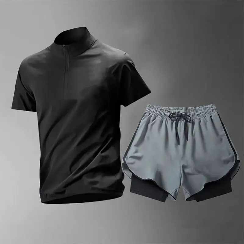 Одежда для фитнеса, мужской тренировочный костюм для бега, марафона, летние быстросохнущие шорты из ледяного шелка с короткими рукавами, спортивное снаряжение
Одежда для фитнеса, мужской тренировочный костюм для бега, марафона, летние быстросохнущие шорты из ледяного шелка с короткими рукавами, спортивное снаряжение