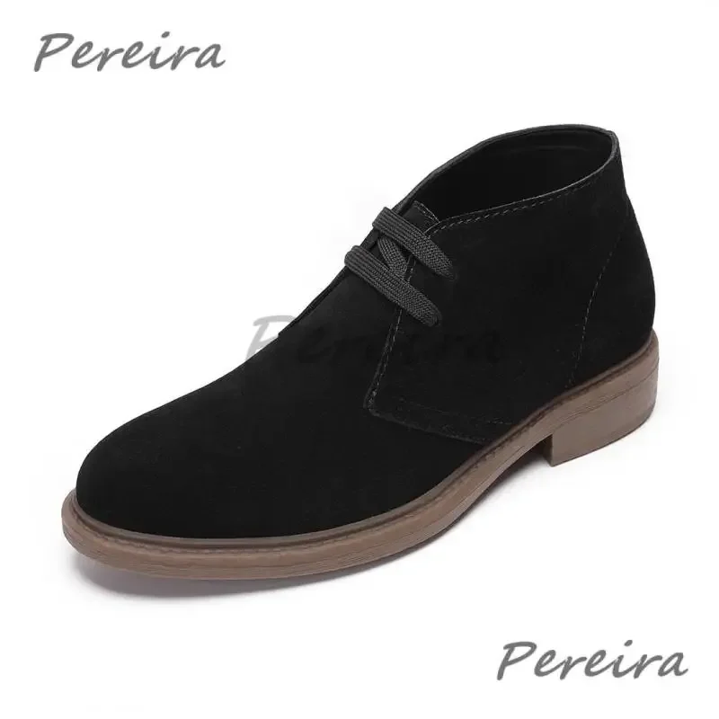 Cow Suede Men Ankle Boots Classic Retro Round Toe Lace-Up Leather Short Boots Autumn Winter Outdoor Comfortable Casual Shoes
Cow Suede Men Ankle Boots Classic Retro Round Toe Lace-Up Leather Short Boots Autumn Winter Outdoor Comfortable Casual Shoes