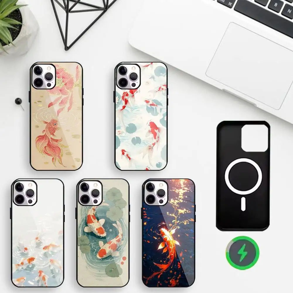 Prosper Brocaded Carp Charm Phone Case For iPhone17,16,15,14,13,12,11 Max Black Wireless Charging Protecitve Cover
Prosper Brocaded Carp Charm Phone Case For iPhone17,16,15,14,13,12,11 Max Black Wireless Charging Protecitve Cover