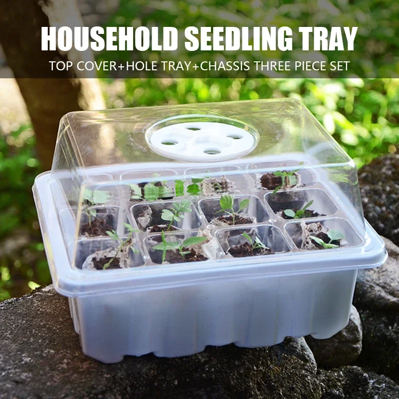 12 hole horticultural seedling box, cutting pot sowing seedling box leaves, plug tray covered seedling box, plant seed growth bo
12 hole horticultural seedling box, cutting pot sowing seedling box leaves, plug tray covered seedling box, plant seed growth bo