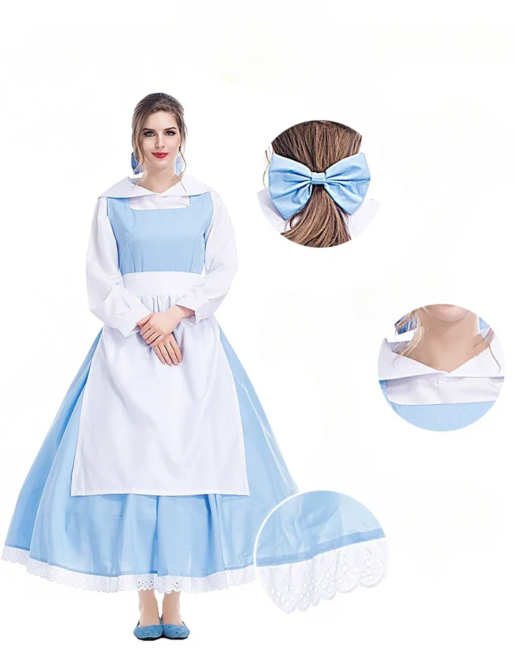 Сексуальный сине-белый аниме-костюм горничной, женское платье Золушки на Хэллоуин, карнавальная форма для вечеринки в стиле Лолиты
Сексуальный сине-белый аниме-костюм горничной, женское платье Золушки на Хэллоуин, карнавальная форма для вечеринки в стиле Лолиты