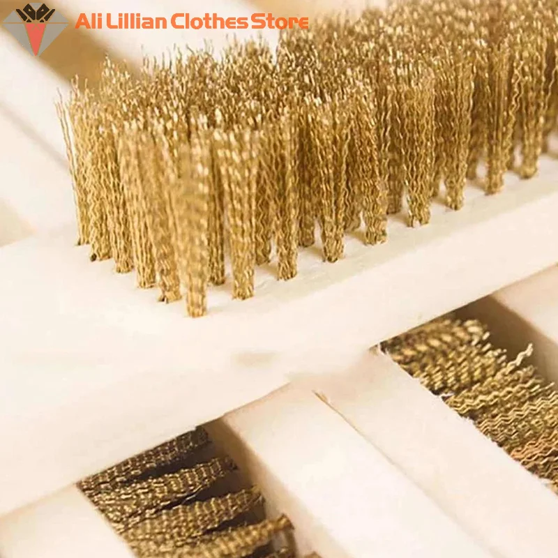 3/12 шт., набор сверхпрочных медных проволочных кистей, эффективная кисть с прочной ручкой для чистки краски, удаления незаконченного металла и т. д.
3/12 шт., набор сверхпрочных медных проволочных кистей, эффективная кисть с прочной ручкой для чистки краски, удаления незаконченного металла и т. д.