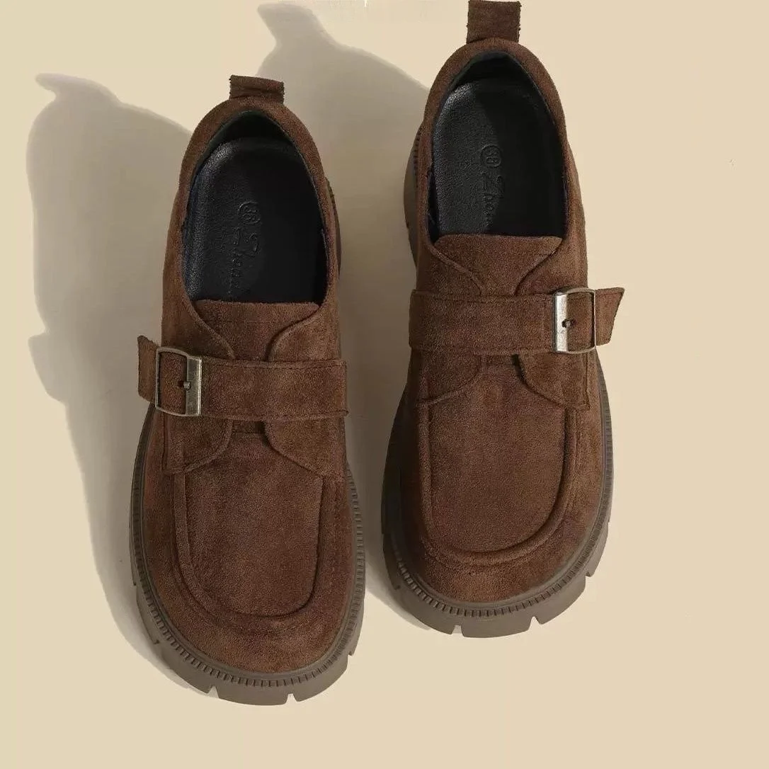 Women's Height-Increasing Thick-Heeled Loafers Commuter Shoes Retro British Style Slip-On Shoes Comfortable Casual Shoes
Women's Height-Increasing Thick-Heeled Loafers Commuter Shoes Retro British Style Slip-On Shoes Comfortable Casual Shoes