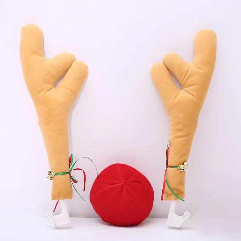 Large Reindeer Christmas Decor Car Vehicle Nose Horn Costume Set Christmas Reindeer Antlers Red Nose Ornaments Elk Antler
Large Reindeer Christmas Decor Car Vehicle Nose Horn Costume Set Christmas Reindeer Antlers Red Nose Ornaments Elk Antler