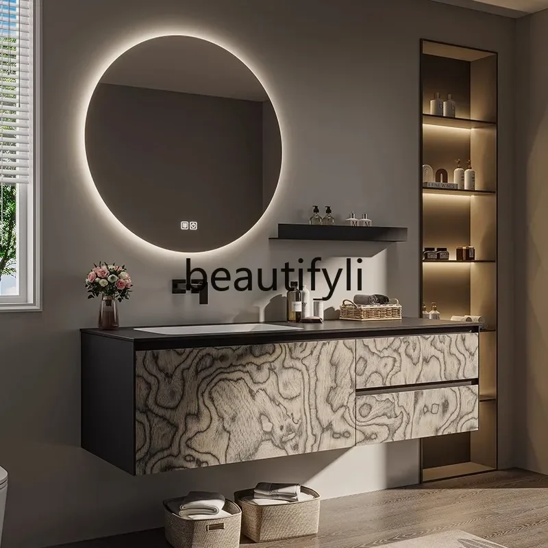 C Modern simple hotel wind bathroom cabinet, rock slab seamless ceramic integrated basin, washstand, wash basin cabinet
C Modern simple hotel wind bathroom cabinet, rock slab seamless ceramic integrated basin, washstand, wash basin cabinet