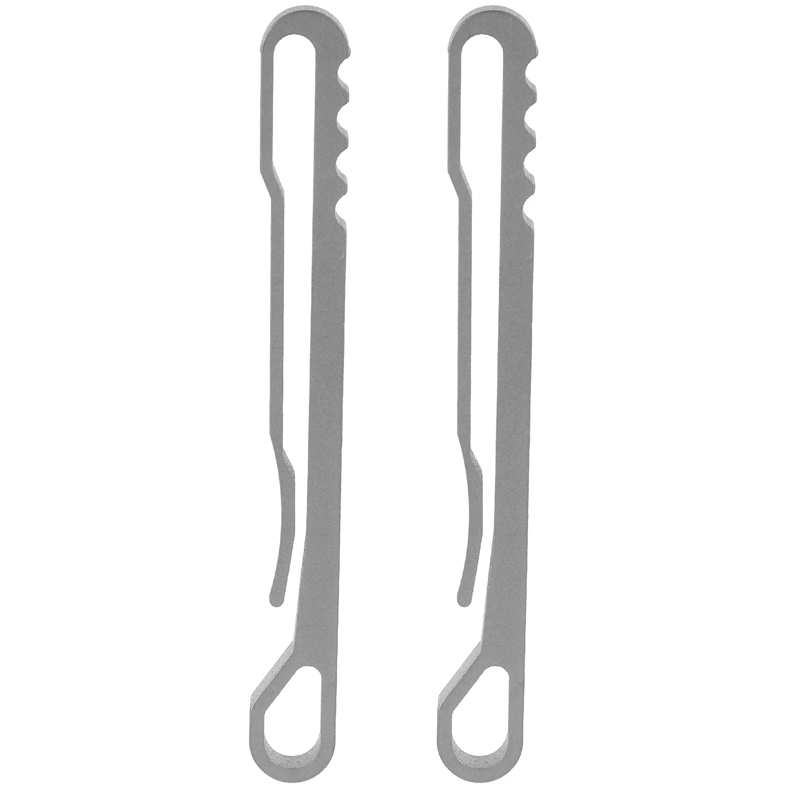 2 PCS Spring Belt Clips Buckle Hook Keychain Carabiner Pocket Strap Clamps Titanium Alloy
2 PCS Spring Belt Clips Buckle Hook Keychain Carabiner Pocket Strap Clamps Titanium Alloy