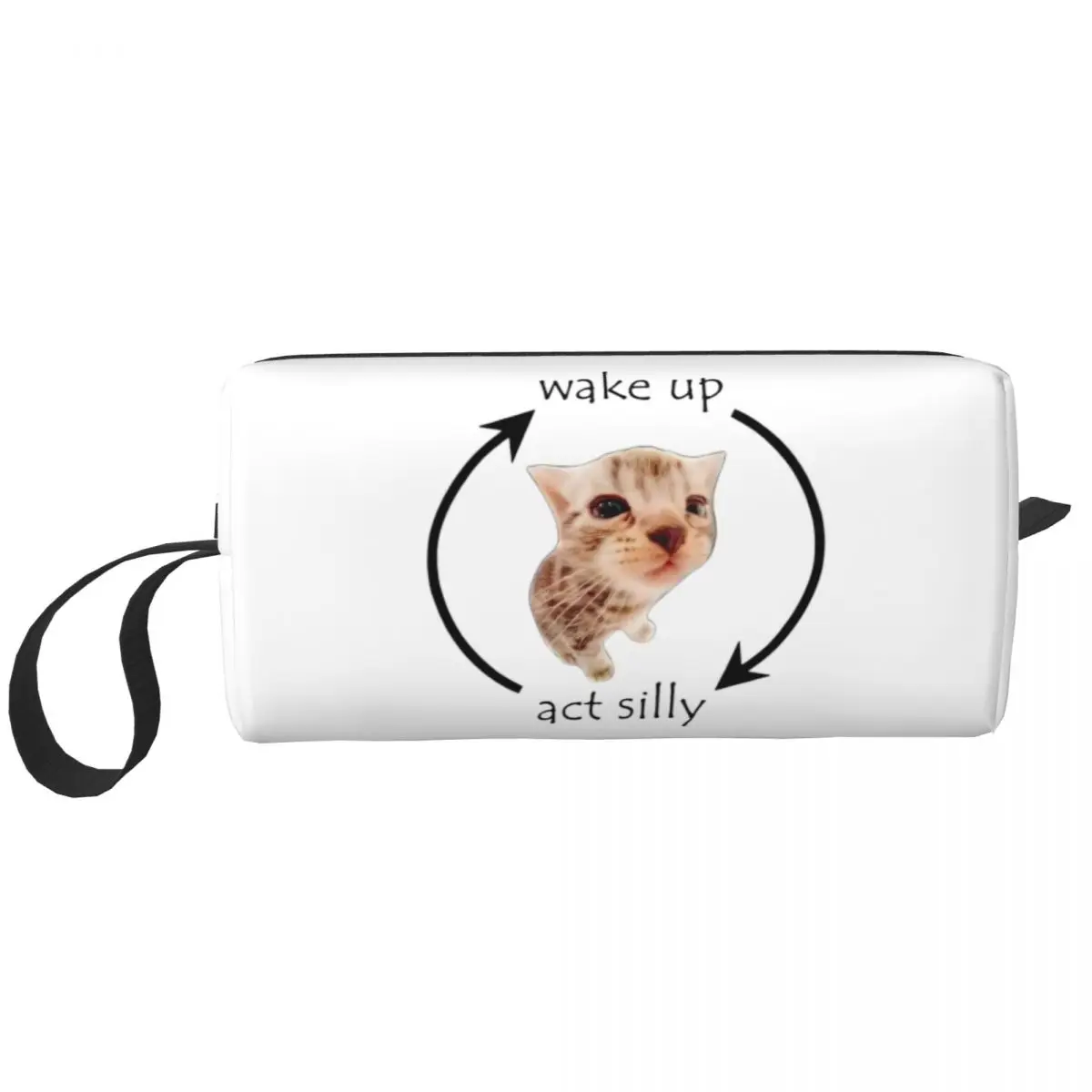 Custom Wake Up Act Silly Meme Graphic Cosmetic Bag Cute Cat Print Toiletry Makeup Organizer Ladies Beauty Storage Dopp Kit
Custom Wake Up Act Silly Meme Graphic Cosmetic Bag Cute Cat Print Toiletry Makeup Organizer Ladies Beauty Storage Dopp Kit