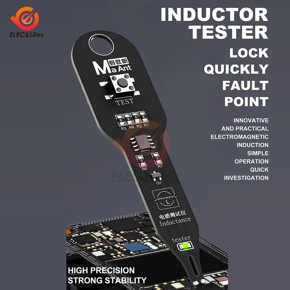 Inductance Tester Type-C/Battery Powered for PC Repair Electromagnetic Induction Quick Fault Check Coil Tester Inductor Detector
Inductance Tester Type-C/Battery Powered for PC Repair Electromagnetic Induction Quick Fault Check Coil Tester Inductor Detector