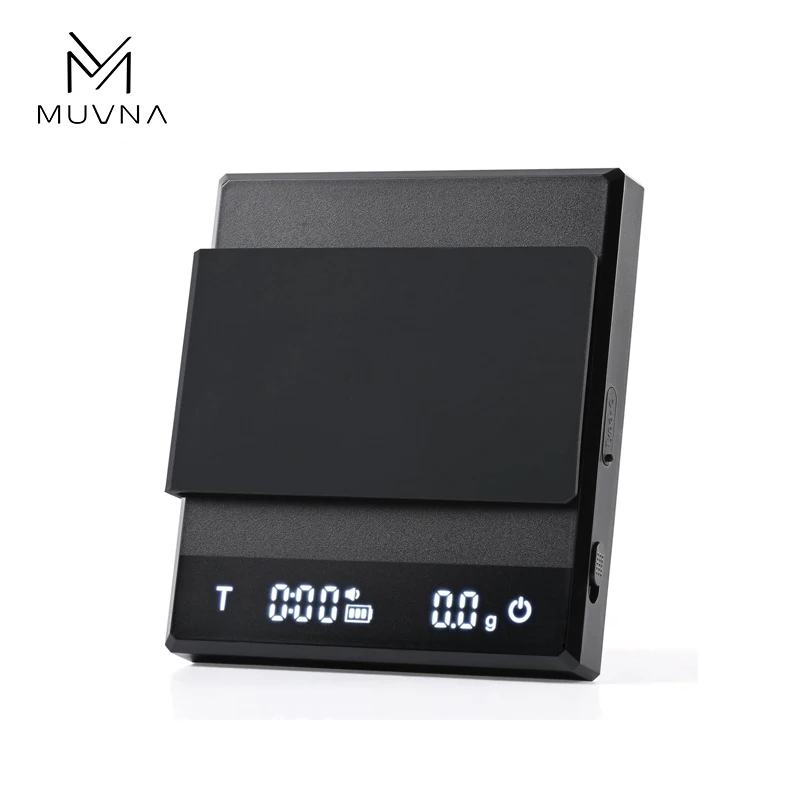 MUVNA Rechargeable Coffee Scale with Time Digital Pour-Over Scale,2kg/0.1g Precision for Espresso Weight,Drip,Mini Kitchen Scale
MUVNA Rechargeable Coffee Scale with Time Digital Pour-Over Scale,2kg/0.1g Precision for Espresso Weight,Drip,Mini Kitchen Scale