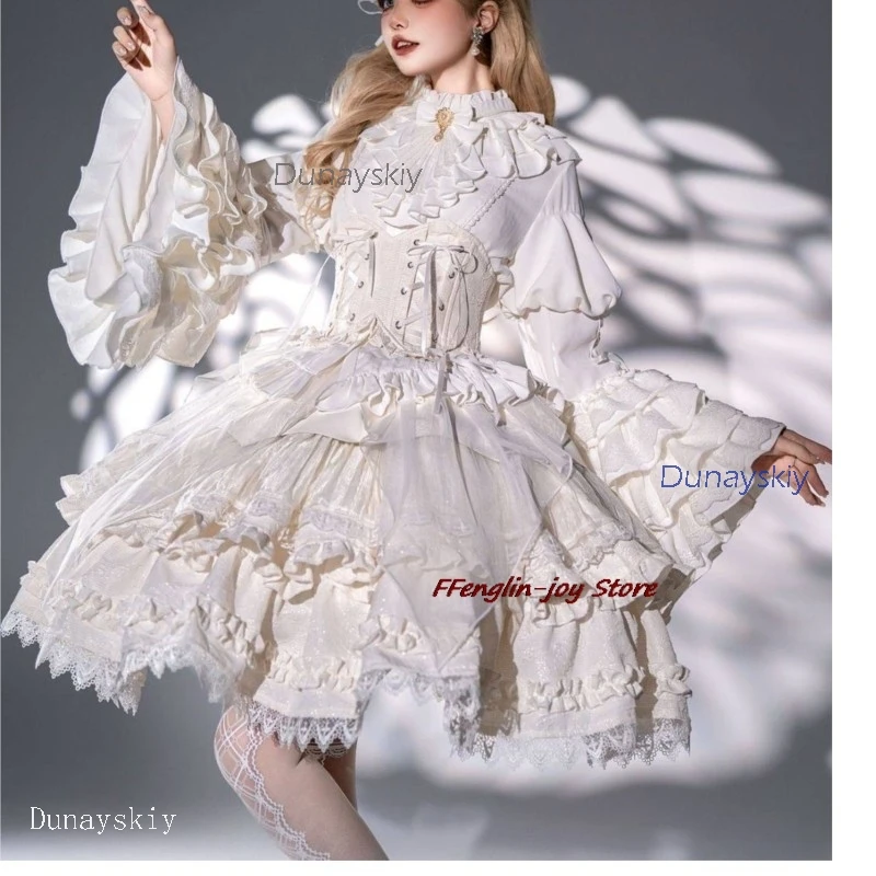 disfraz adulto Original Design Lolita Outfit Fullset Ouji Jirai kei Blouse Vintage Court-style Trumpet Sleeve Carnival Outfits
disfraz adulto Original Design Lolita Outfit Fullset Ouji Jirai kei Blouse Vintage Court-style Trumpet Sleeve Carnival Outfits