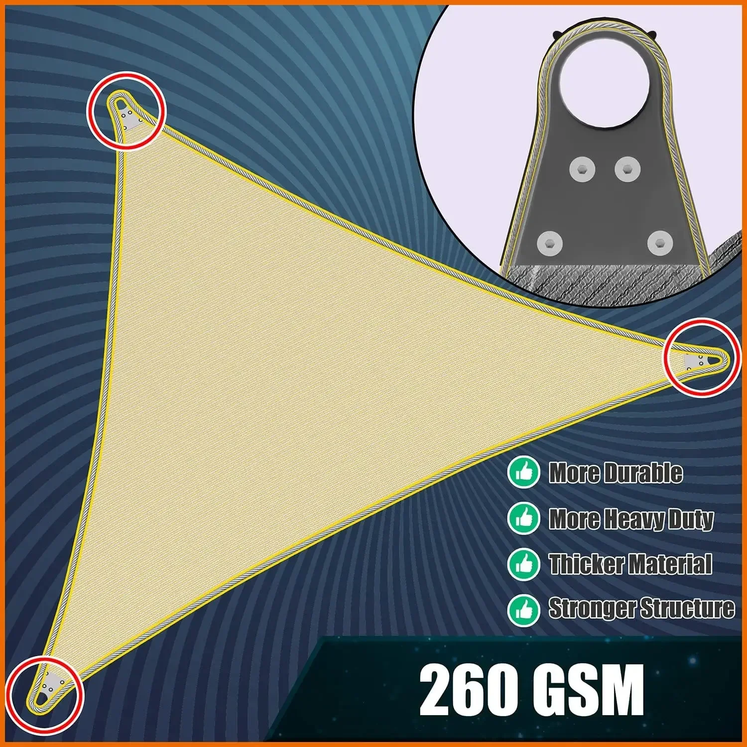 Солнцезащитный тент-парус прямоугольный серый 16' x 20' Super Ring UPF50+ AGSRRG, навес для патио, коммерческий стандарт, 260 GSM
Солнцезащитный тент-парус прямоугольный серый 16' x 20' Super Ring UPF50+ AGSRRG, навес для патио, коммерческий стандарт, 260 GSM