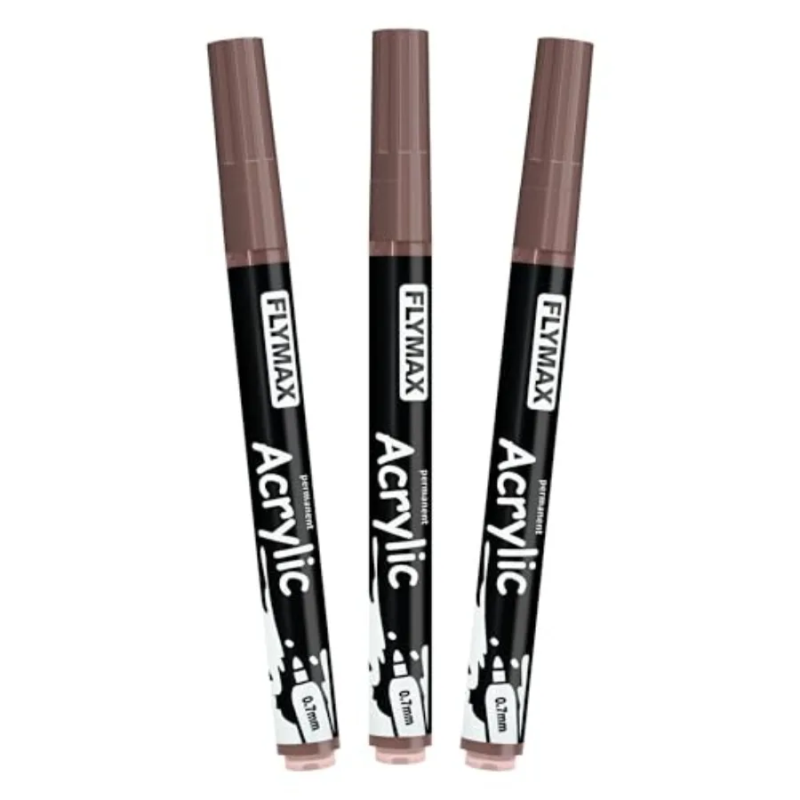 Marker Paint Pens - Permanent Marker Pens Acrylic Paint Water-Based 0.7mm Fine Tip Waterproof Quick-Drying 3 in 1Pack
Marker Paint Pens - Permanent Marker Pens Acrylic Paint Water-Based 0.7mm Fine Tip Waterproof Quick-Drying 3 in 1Pack
