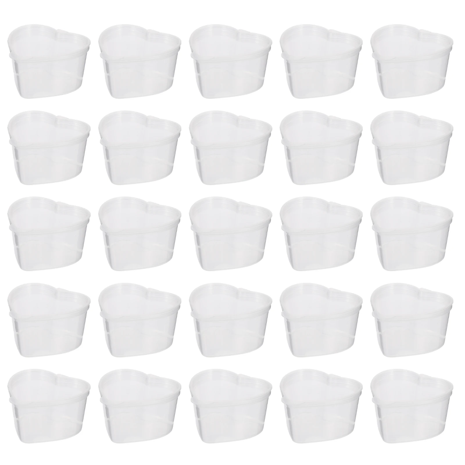 50 PCS Disposable Sauce Cup Containers Clear Transparent Spice Heart Shaped Condiment
50 PCS Disposable Sauce Cup Containers Clear Transparent Spice Heart Shaped Condiment