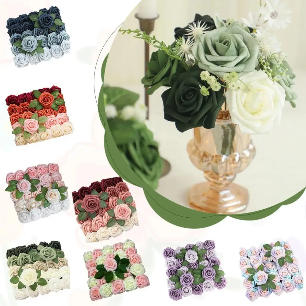 Artificial Flowers 25pcs Real Looking Forest Green Ombre Colors Foam Fake Roses with Stems for DIY Wedding Bouquets Bridal Showe
Artificial Flowers 25pcs Real Looking Forest Green Ombre Colors Foam Fake Roses with Stems for DIY Wedding Bouquets Bridal Showe