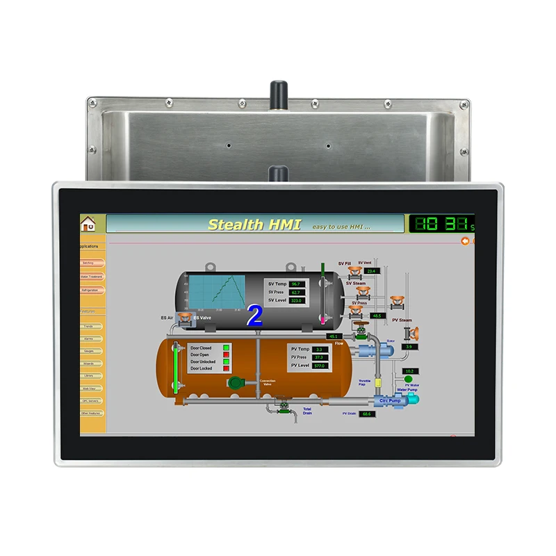 17/19 Inch Industrial Grade Stainless Steel IP69K Touch Screen Monitor/AIO Pc Fanless Design Totally Water-Proof PLC HMI
17/19 Inch Industrial Grade Stainless Steel IP69K Touch Screen Monitor/AIO Pc Fanless Design Totally Water-Proof PLC HMI