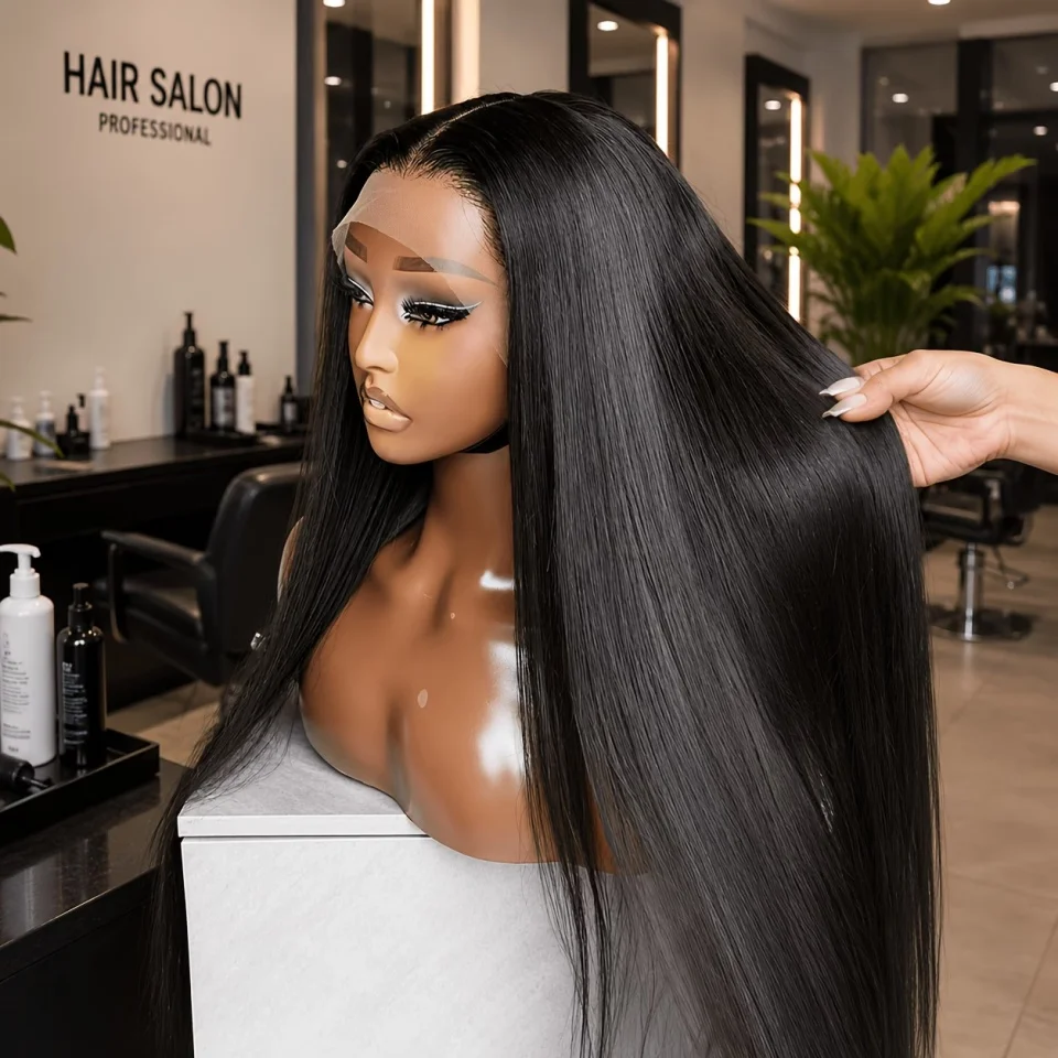 13x6 Lace Front Wigs Human Hair Pre Plucked 200 Density Straight Glueless Wig 13x4 HD Transparent Human Hair Lace Front Wigs with Baby Hair Lace Front Wigs for Women
13x6 Lace Front Wigs Human Hair Pre Plucked 200 Density Straight Glueless Wig 13x4 HD Transparent Human Hair Lace Front Wigs with Baby Hair Lace Front Wigs for Women