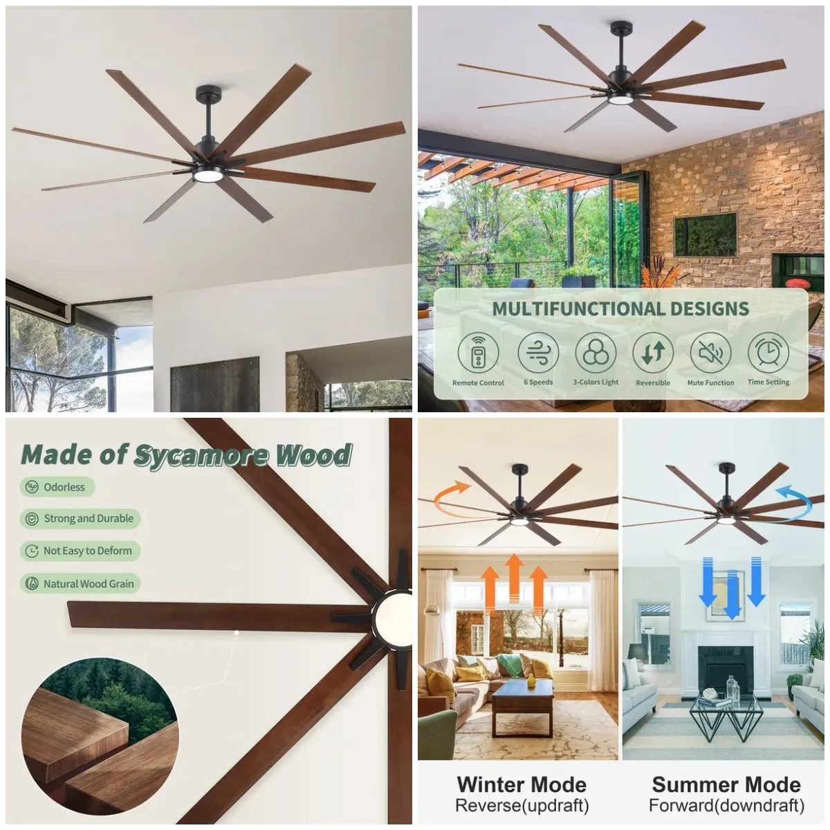 84 дюйма Встроенный светодиодный фермерский дом в помещении/на открытом воздухе, черный умный потолочный вентилятор с дистанционным управлением
84 дюйма Встроенный светодиодный фермерский дом в помещении/на открытом воздухе, черный умный потолочный вентилятор с дистанционным управлением