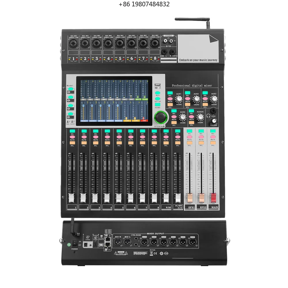 Control Built-In Effects Full EQ fessional 12-Channel Digital Audio Mixer Motorized Faders Touch Screen WiFi
Control Built-In Effects Full EQ fessional 12-Channel Digital Audio Mixer Motorized Faders Touch Screen WiFi